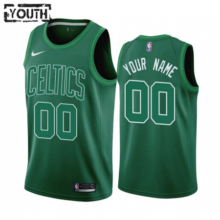 Kinder NBA Boston Celtics Trikot Benutzerdefinierte 2020-21 Earned Edition Swingman